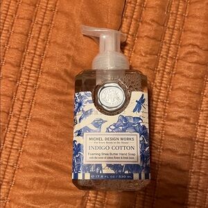 Michel Designs Foaming Hand Soap INDIGO COTTON 17.8 OZ